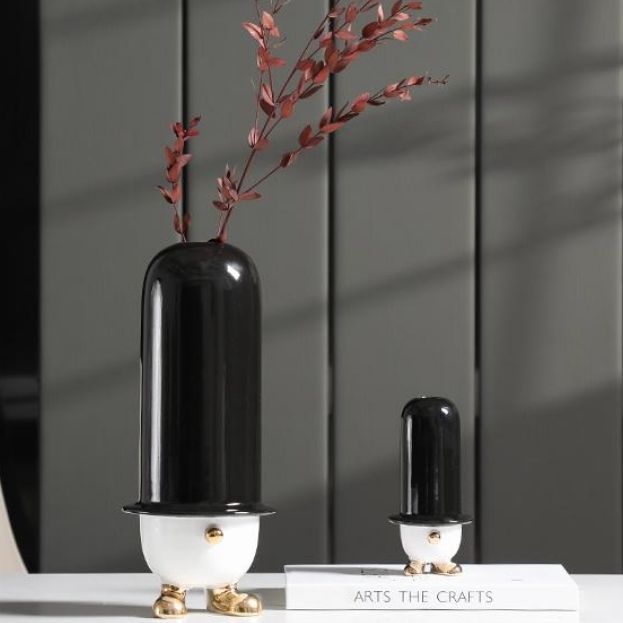 Whimsical Hat Ceramic Vase