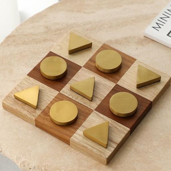 Decorative Tic Toc Toe Home Decor Game Set