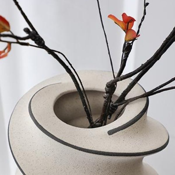 Spiral Hand Panited Vase