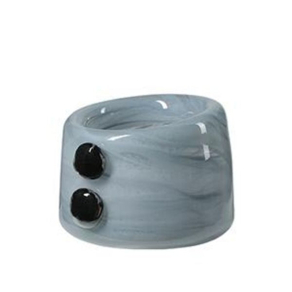 Handmade Grey Button Vase