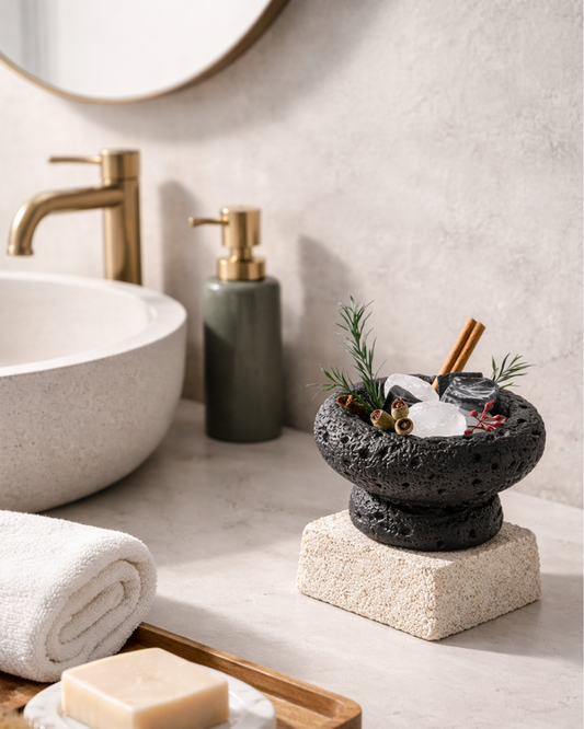 Black Lava Crystal Stone Classic Diffuser