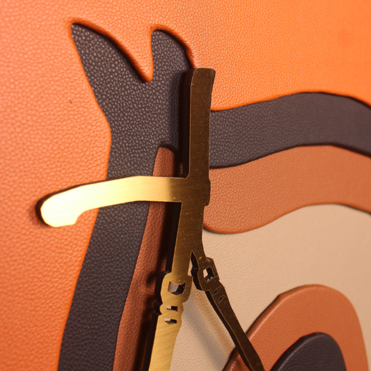 Modern Luxury 3D Metal & Leather Effect Golden Horse Abstract Wall Art