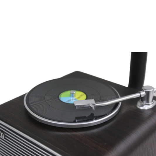 Vintage Black Mini Gramophone