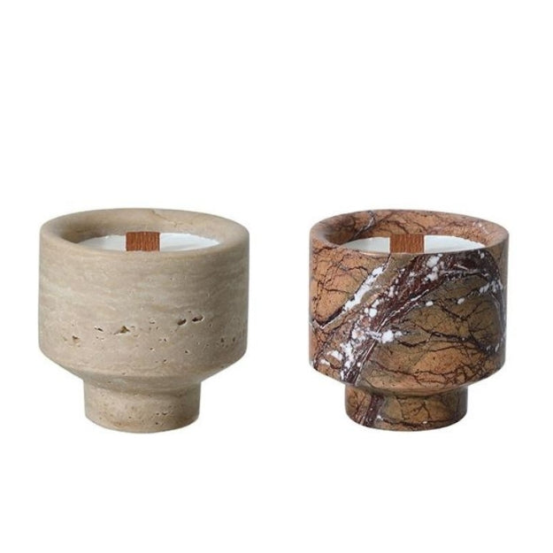 Traventin Marble Candle