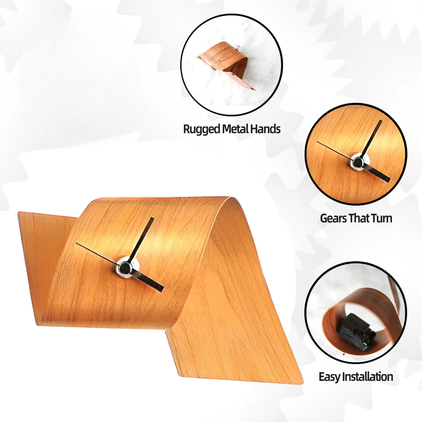 Wood Grain Clock