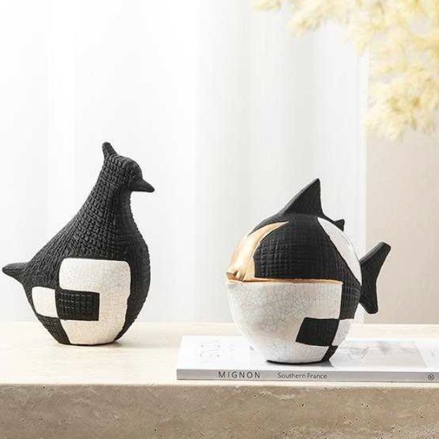 Black And White Hand Drawn Bird