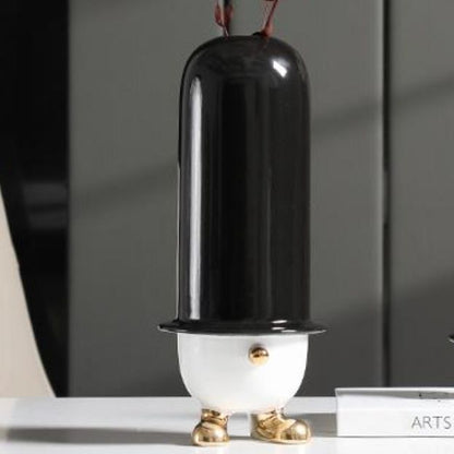 Whimsical Hat Ceramic Vase