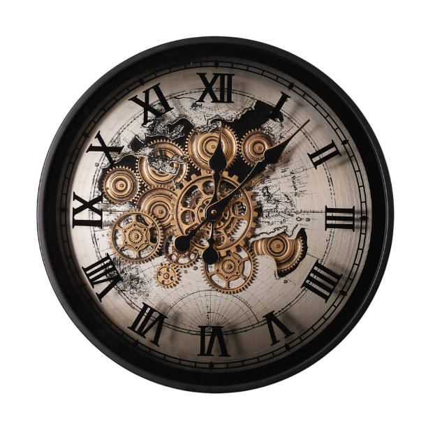 Phantom Dial Luxury Designer Gear Wall Clock