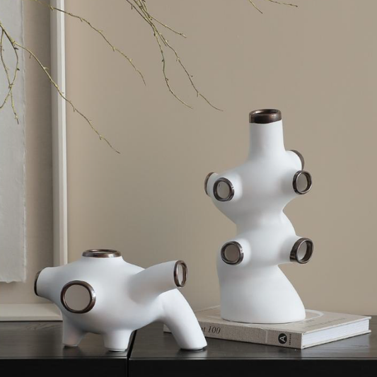 White Ceramic Figurative Decor