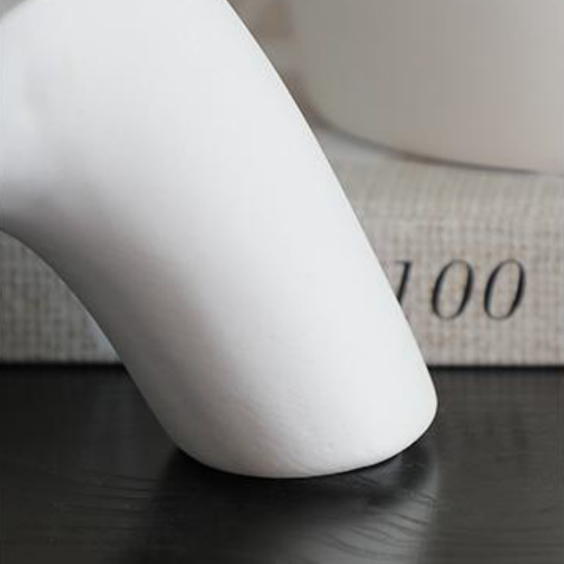 White Ceramic Figurative Decor