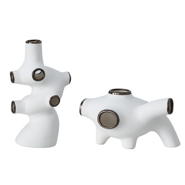 White Ceramic Figurative Decor