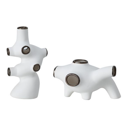 White Ceramic Figurative Decor