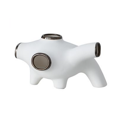 White Ceramic Figurative Decor