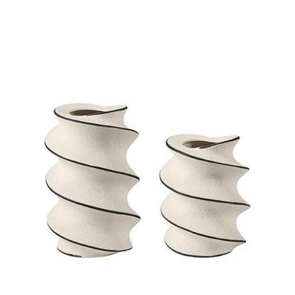 Spiral Hand Panited Vase