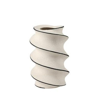 Spiral Hand Panited Vase