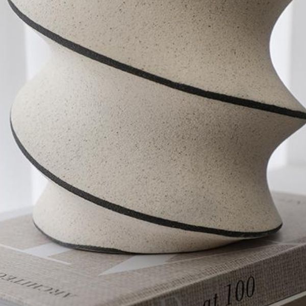 Spiral Hand Panited Vase