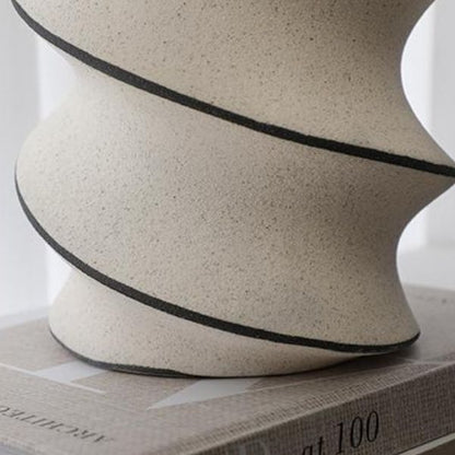 Spiral Hand Panited Vase