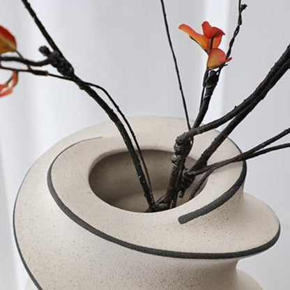 Spiral Hand Panited Vase