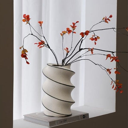 Spiral Hand Panited Vase