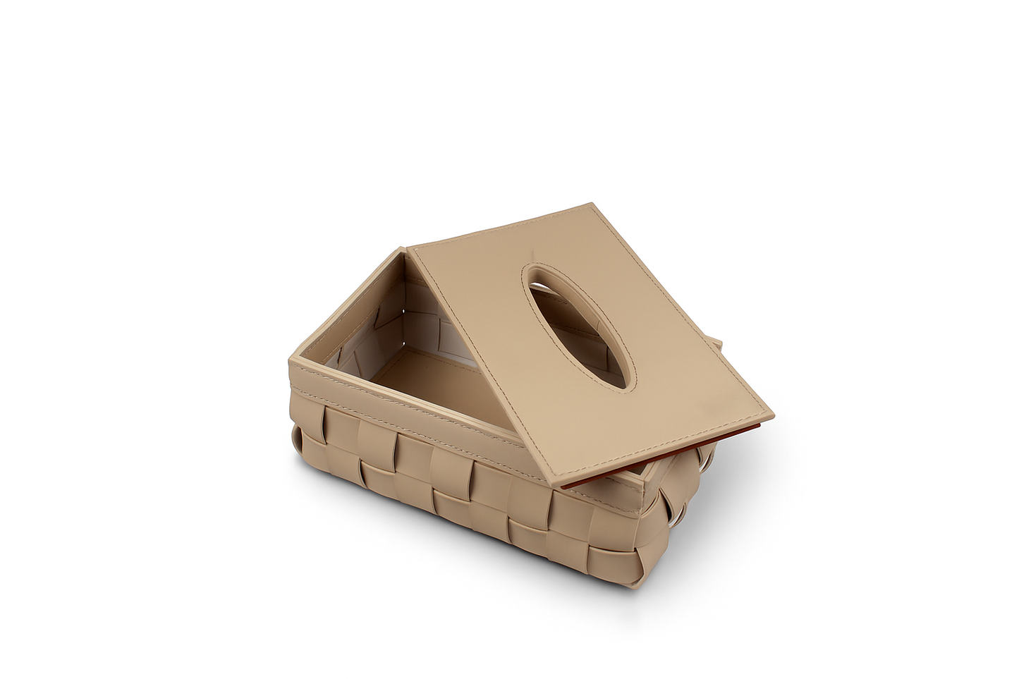 Modern Woven Paper Box Light Luxury Leather Tissue Box