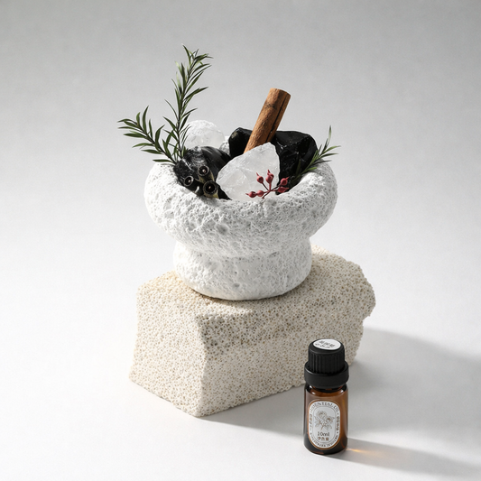 White Lava Crystal Stone Classic Diffuser