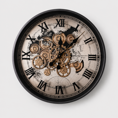 Phantom Dial Luxury Designer Gear Wall Clock