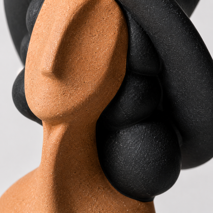 Abstract Ceramic Figurine Set