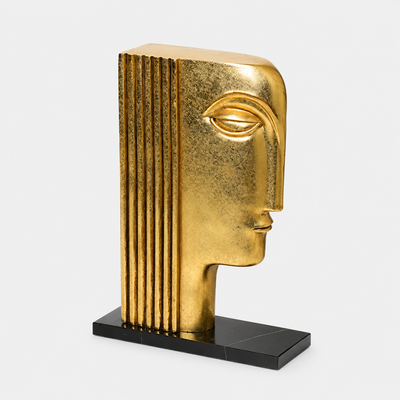 Golden Face Ornament