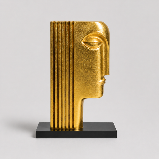 Golden Face Ornament