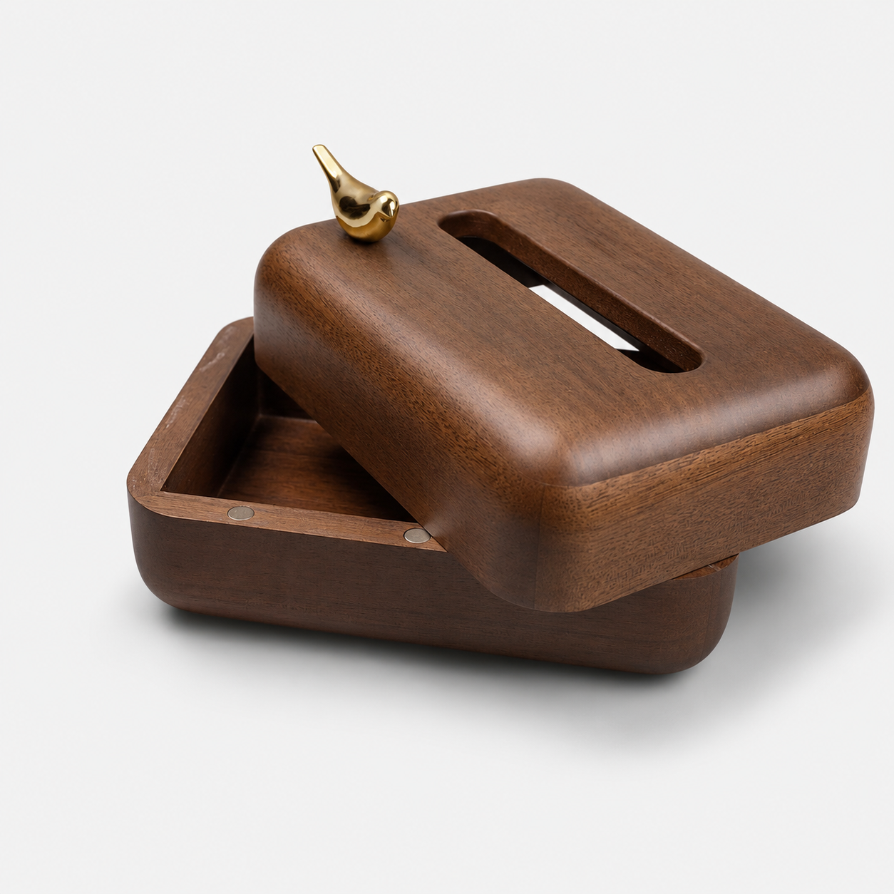 Wallnut Wood Tissue Paper Box