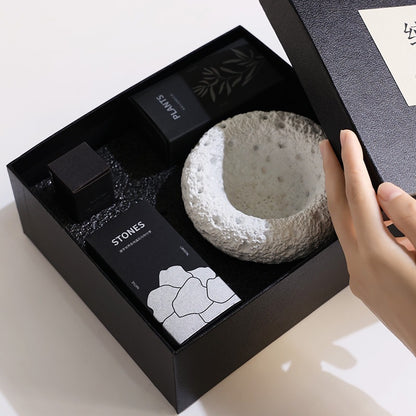 White Lava Crystal Stone Classic Diffuser