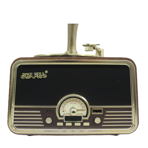 Rosebella Gold Mini Gramophone