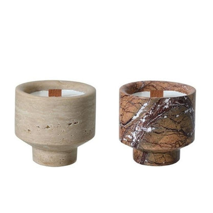 Traventin Marble Candle