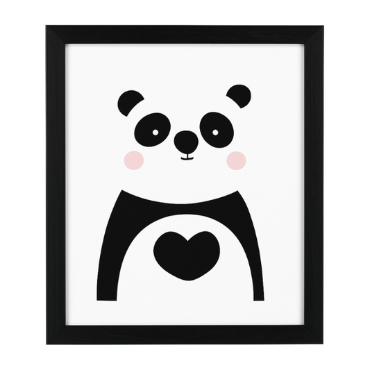 Cute Panda Decorative Photo Frame & Wall Art