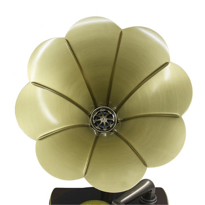 Vintage Brass Mini Gramophone