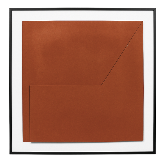 Modern Brown Geometric Textured Wall Art