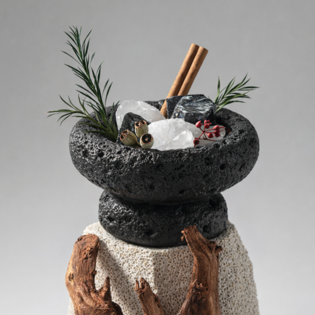 Black Lava Crystal Stone Classic Diffuser