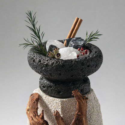 Black Lava Crystal Stone Classic Diffuser