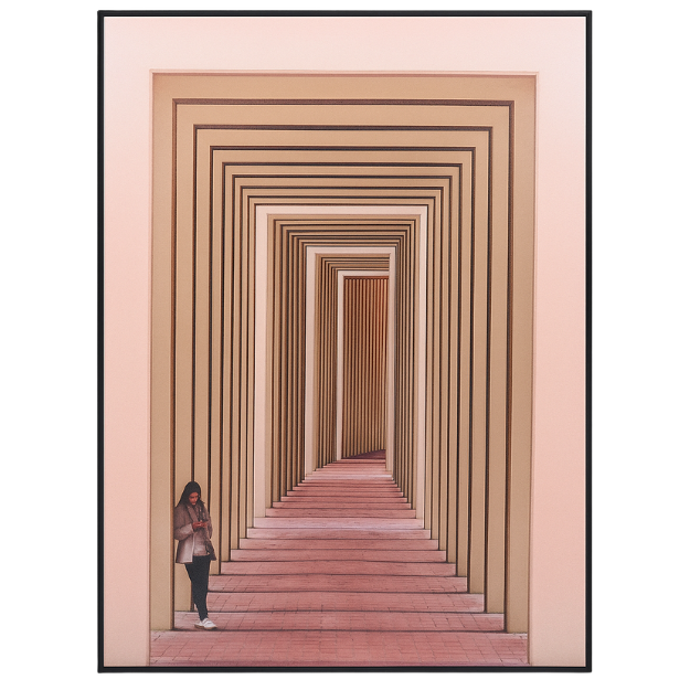 Modern Geometric Corridor Wall Art