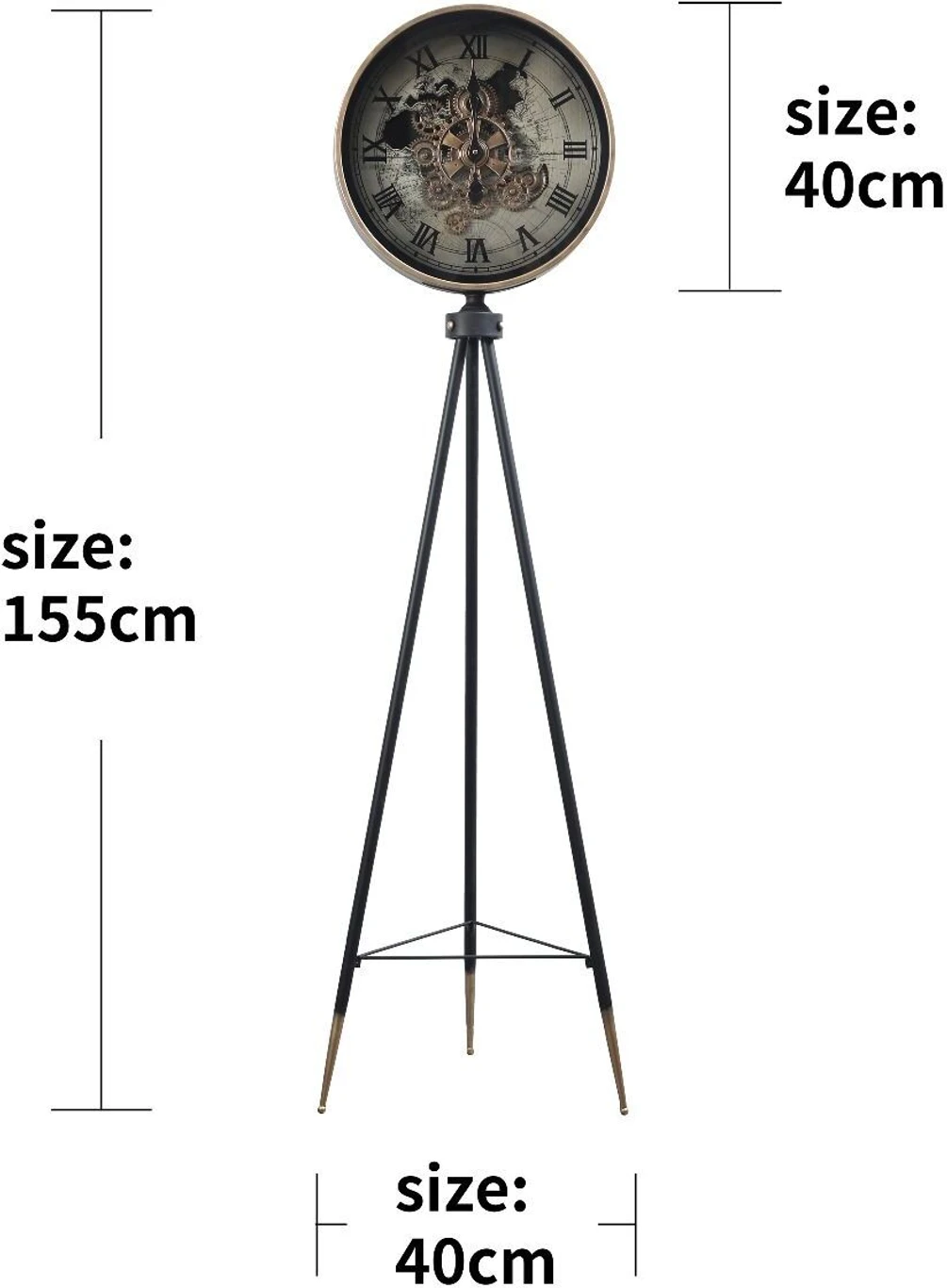 Moment Maker Luxury Designer Wall Clock With Moving Gear Mechanism