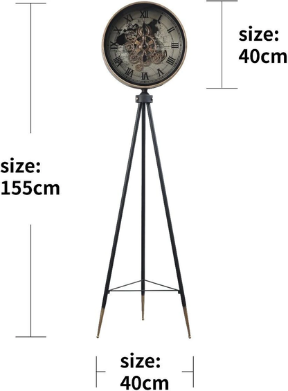 Moment Maker Luxury Designer Wall Clock With Moving Gear Mechanism
